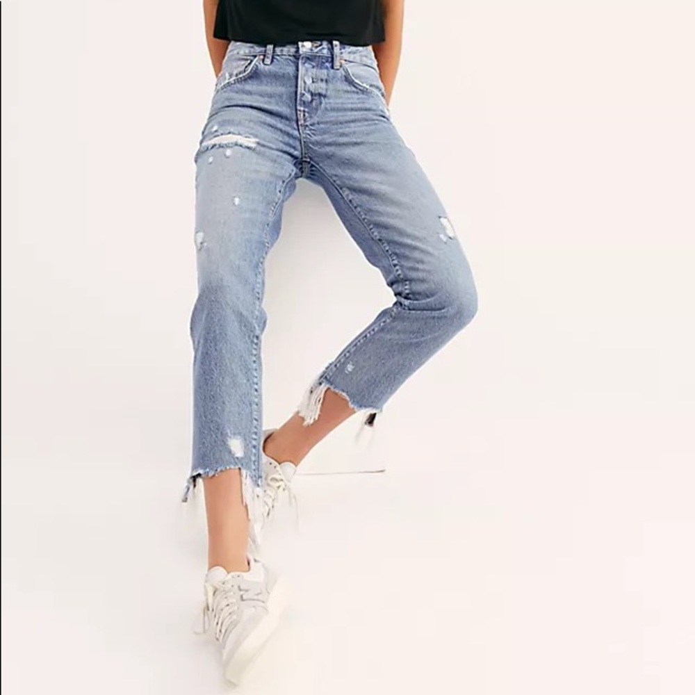 Free People x We The Free Good Time Relaxed Skinny Jean November Rain 27